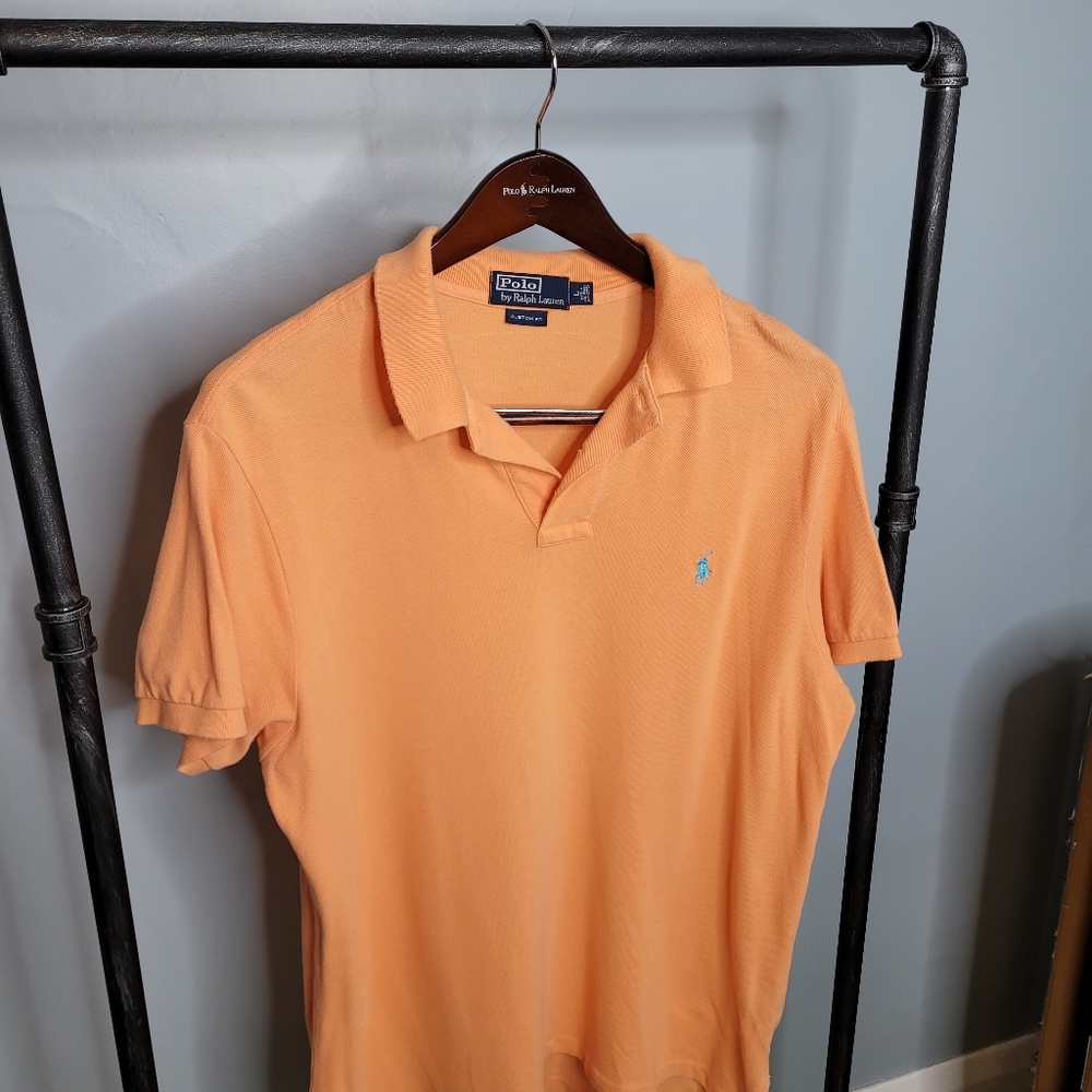 Sherbert orange Polo by Ralph Lauren  custom L